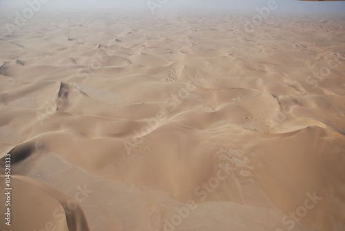 Sand dunes form the air