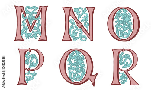 letters in the old vintage style. Part 3