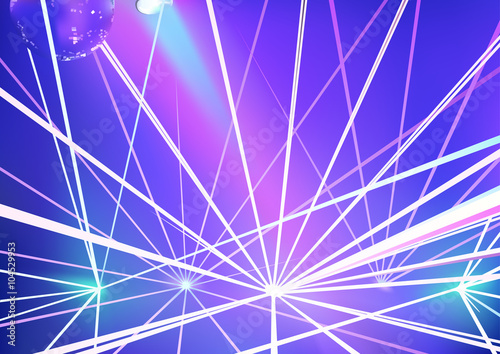 Disco Background with Laser...