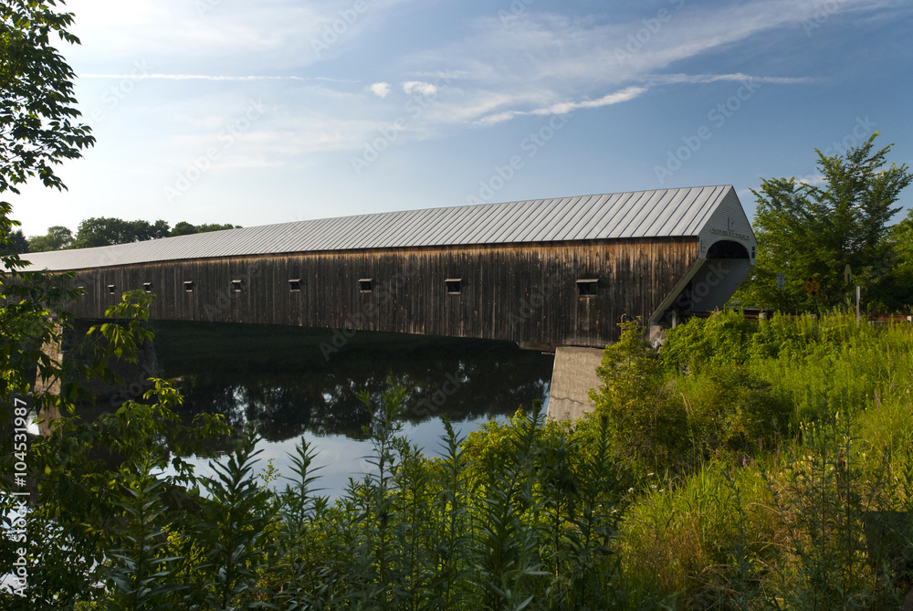 Cornish Windsor bridge is the largest wooden covered bridge in the United States.