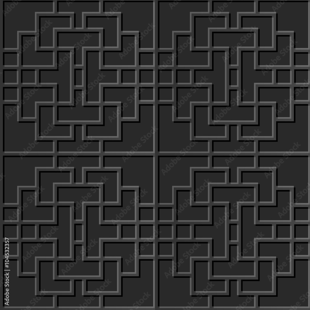 Seamless 3D elegant dark paper art pattern 347 Geometry Cross Square
Seamless 3D elegant dark paper art pattern 347 Geometry Cross Square