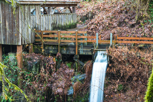 Картината върху платно millrace  in old grist mill.