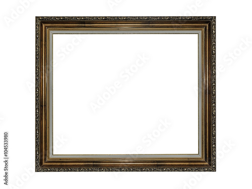 Picture frame isolated on white.