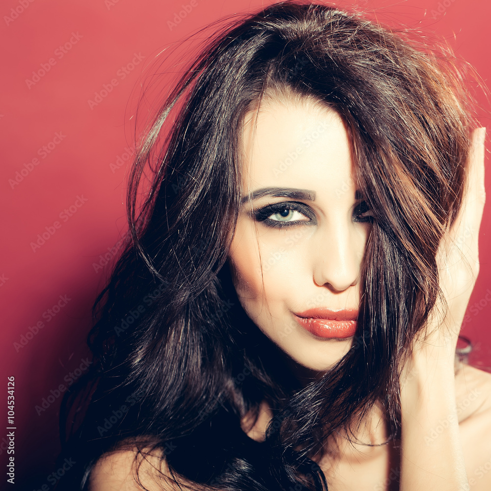 Naklejka premium Sensual young woman