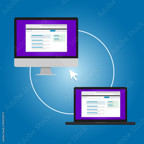 remote access pc laptop connection management control cursor remotely from other computer via network