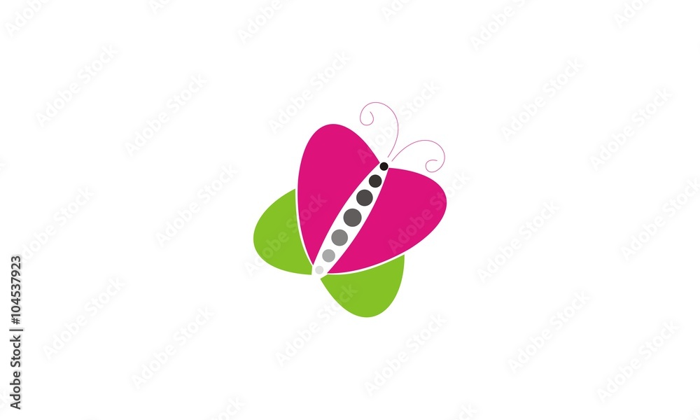  beauty butterfly logo