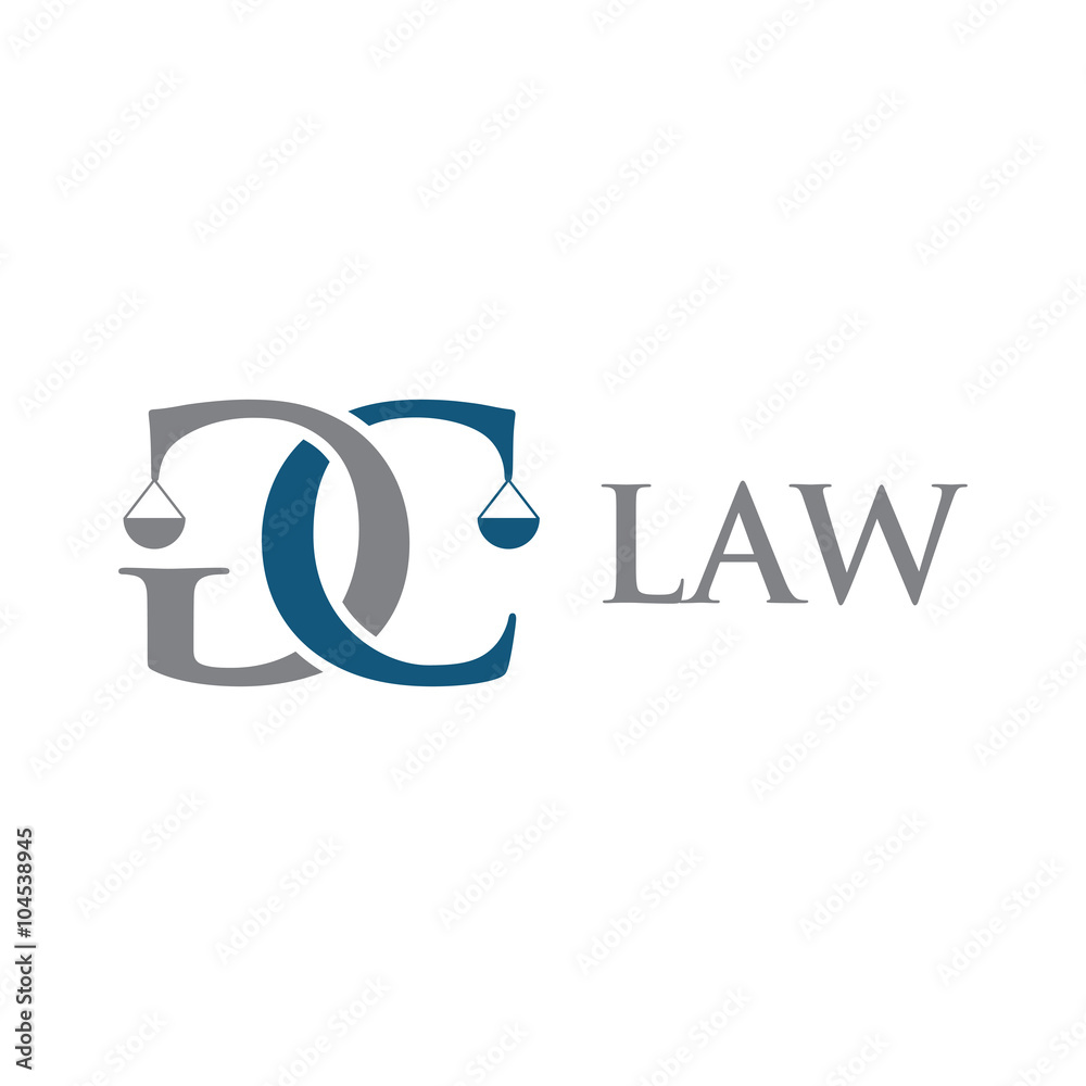 Fototapeta premium innitial logo GC law