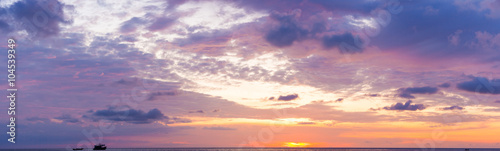Fototapeta Naklejka Na Ścianę i Meble -  Ocean sky scape sunset