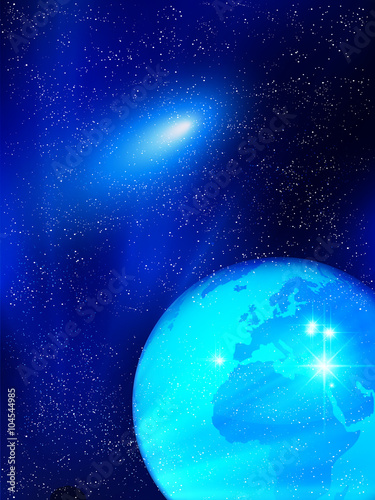 地球　宇宙　星　背景