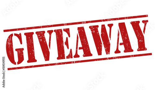 Giveaway grunge stamp
