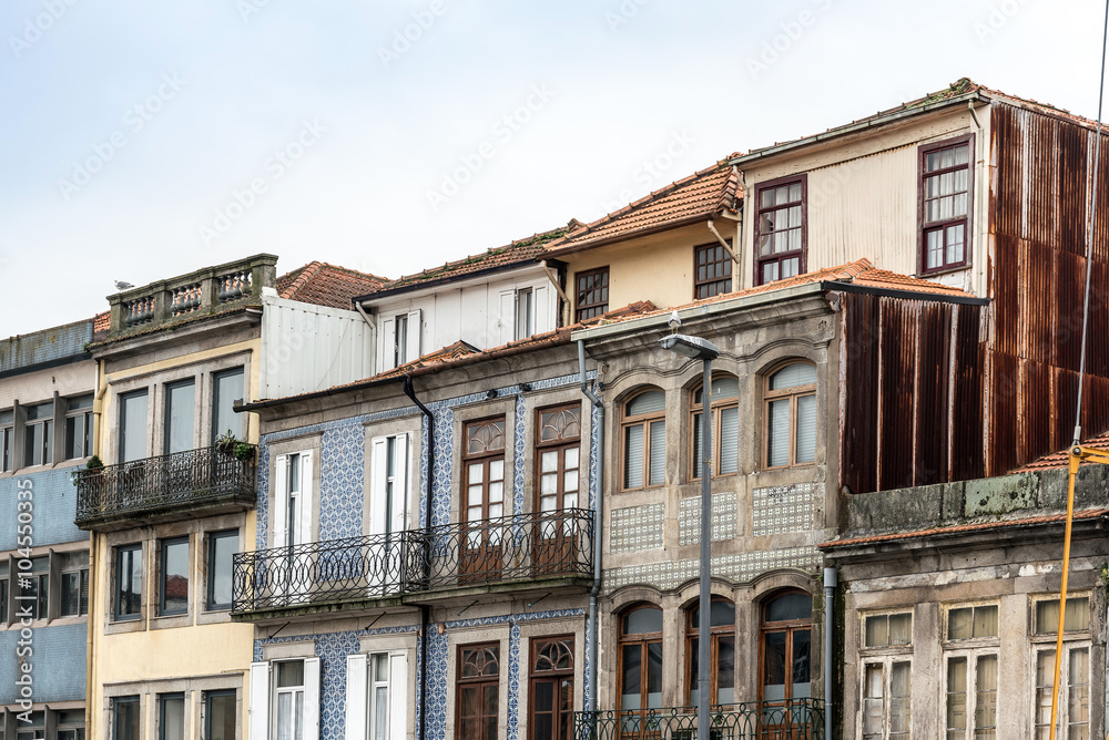 Street view of old town Porto