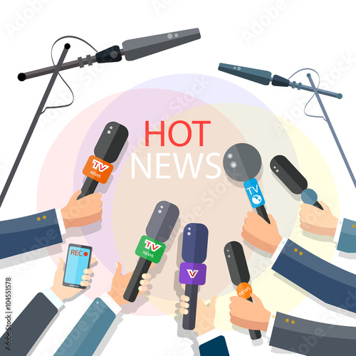 Hot news concept