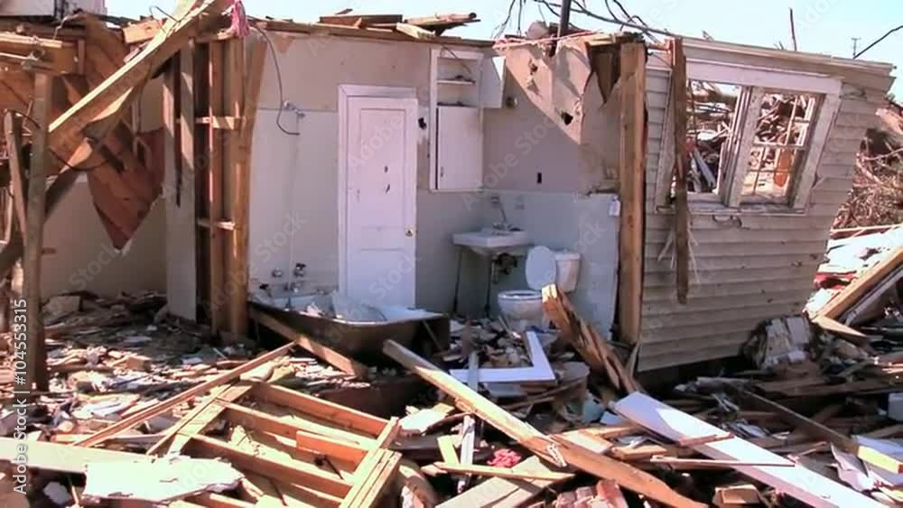 A 2011 tornado devastates Tuscaloosa, Alabama.