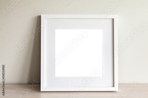 White square frame mockup
