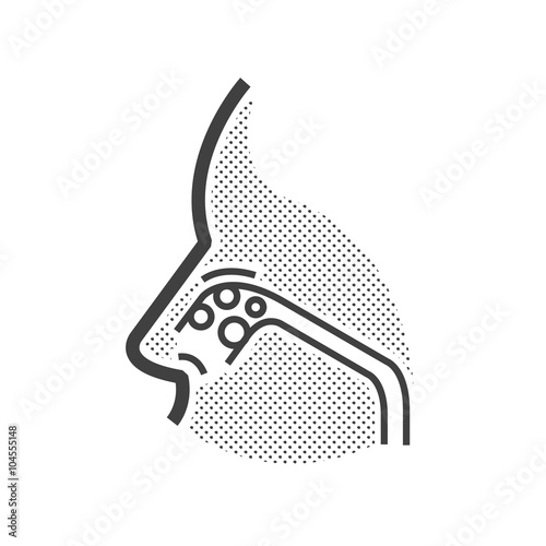 Nose cancer icon