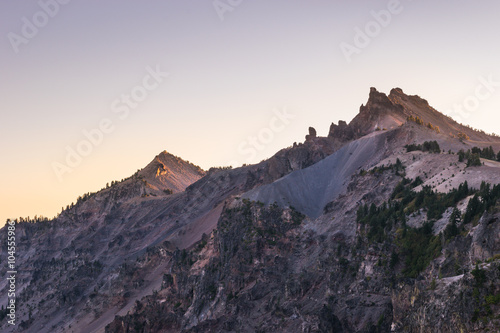 scenic view of the cliff when sunset.