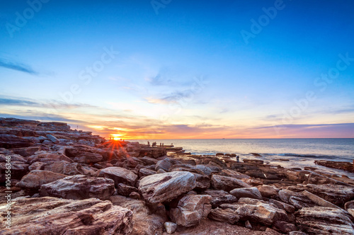 Seascape at Mahon rock pool, Sydney, Australia.