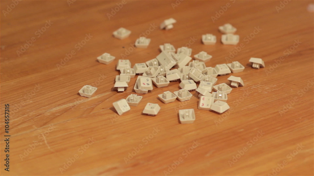 keyboard keys on the table/buttons of computer keys rozlozhyty on the ...