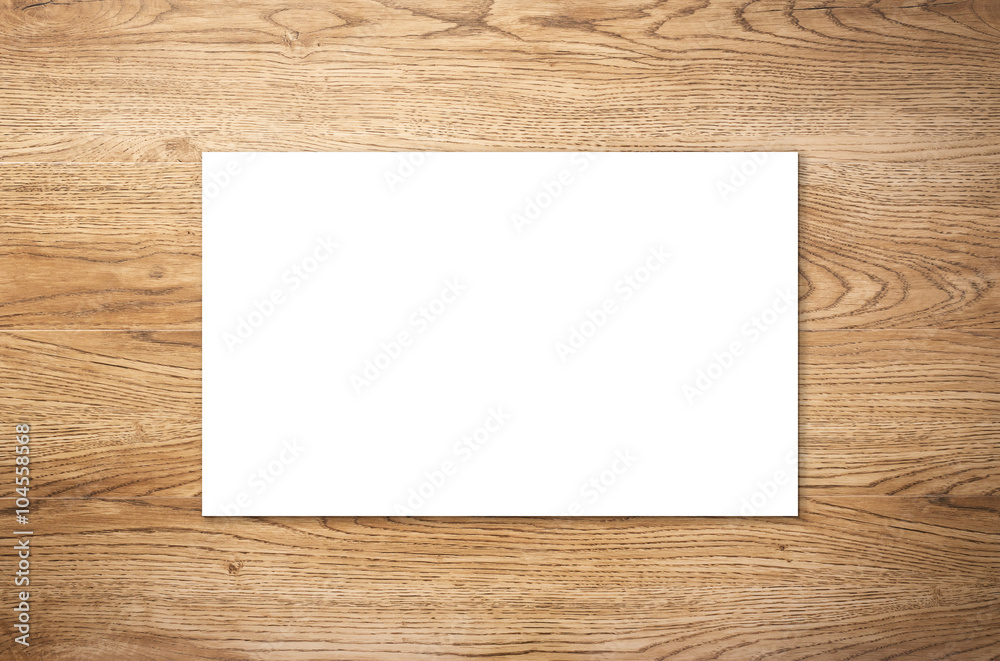 white blank name card on wooden background white blank name card on wooden background