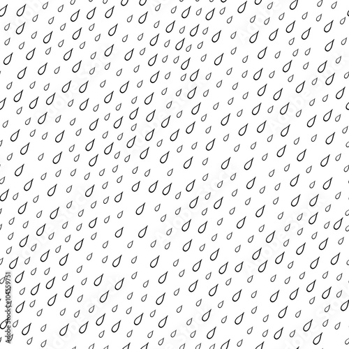 Seamless pattern with raindrops