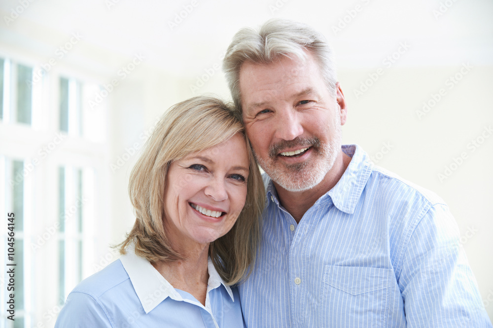 Portrait Of Loving Mature Couple At Home Portrait Of Loving Mature Couple At Home