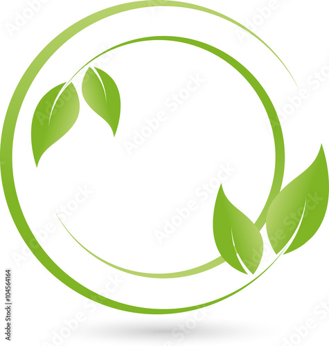 Blätter, Pflanze Logo, Bio, Heilpraktiker