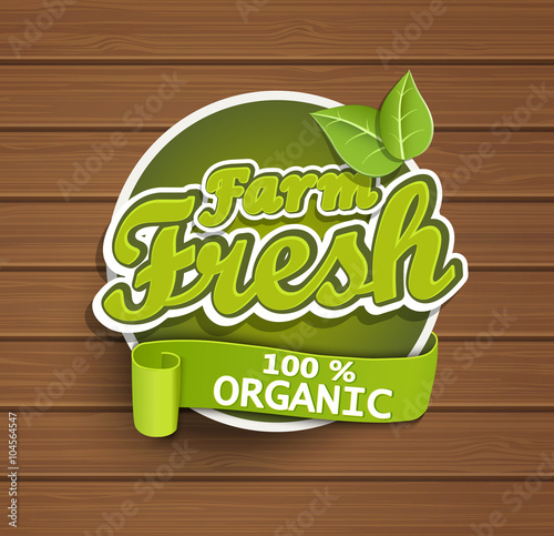 Farm fresh label.