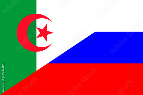Free Download Waving flag of Russia and Algeria  - GFXLoad