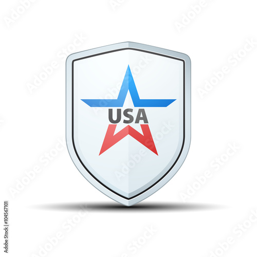 Free Download USA Shield Sign - GFXLoad