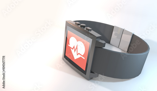 concept by smart watch about healthy