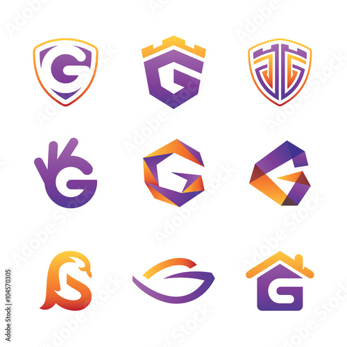 Letter G Design Set