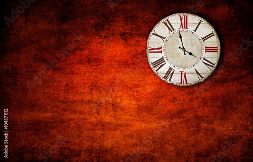 Wallpaper Mural old retro clock Torontodigital.ca