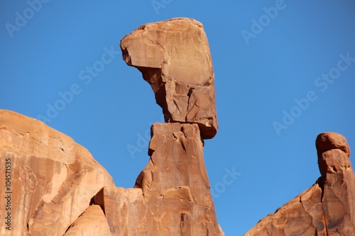 balancing rock in arches national park utah