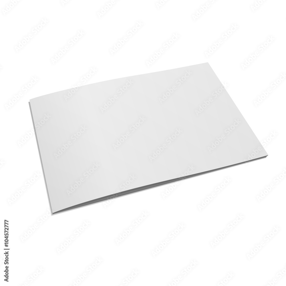 Blank closed Magazine realistic Template