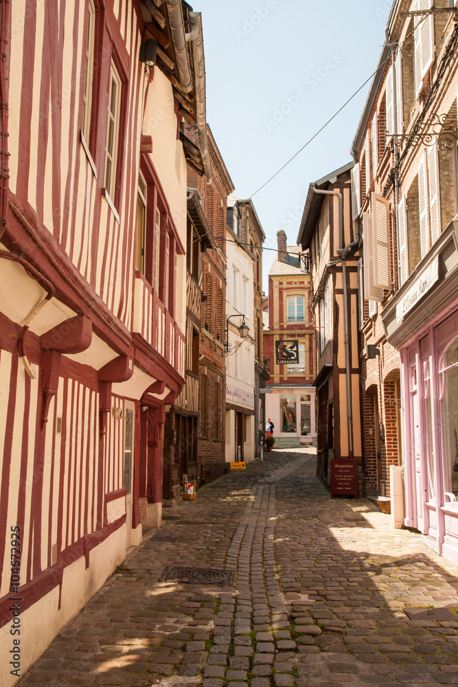 Rue des Lingots in Honfleur, France