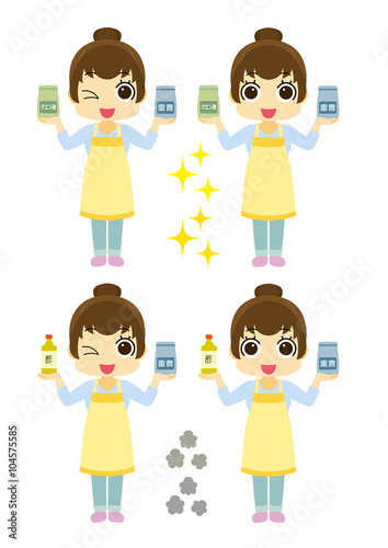 主婦　重曹　クエン酸　酢