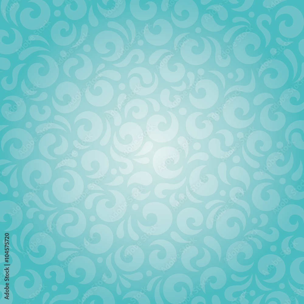 Retro green blue holiday decorative vintage background design