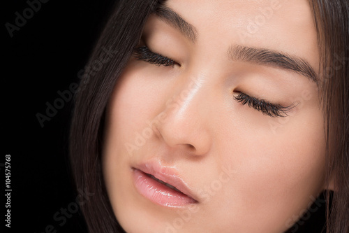 Face of Asian lady