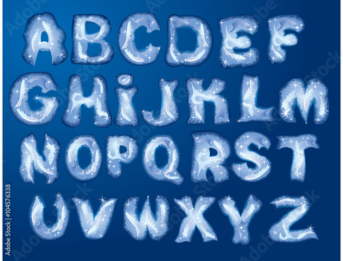  Alphabet Merry Christmas and New Year - letters are made by hoa