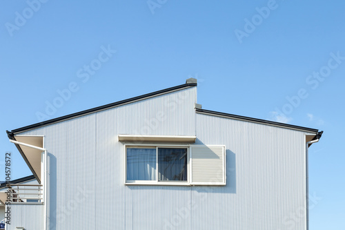 Wall of building with windows