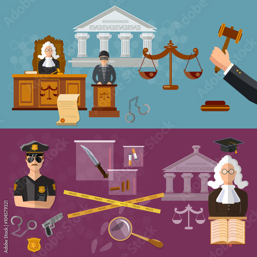 System of justice banner