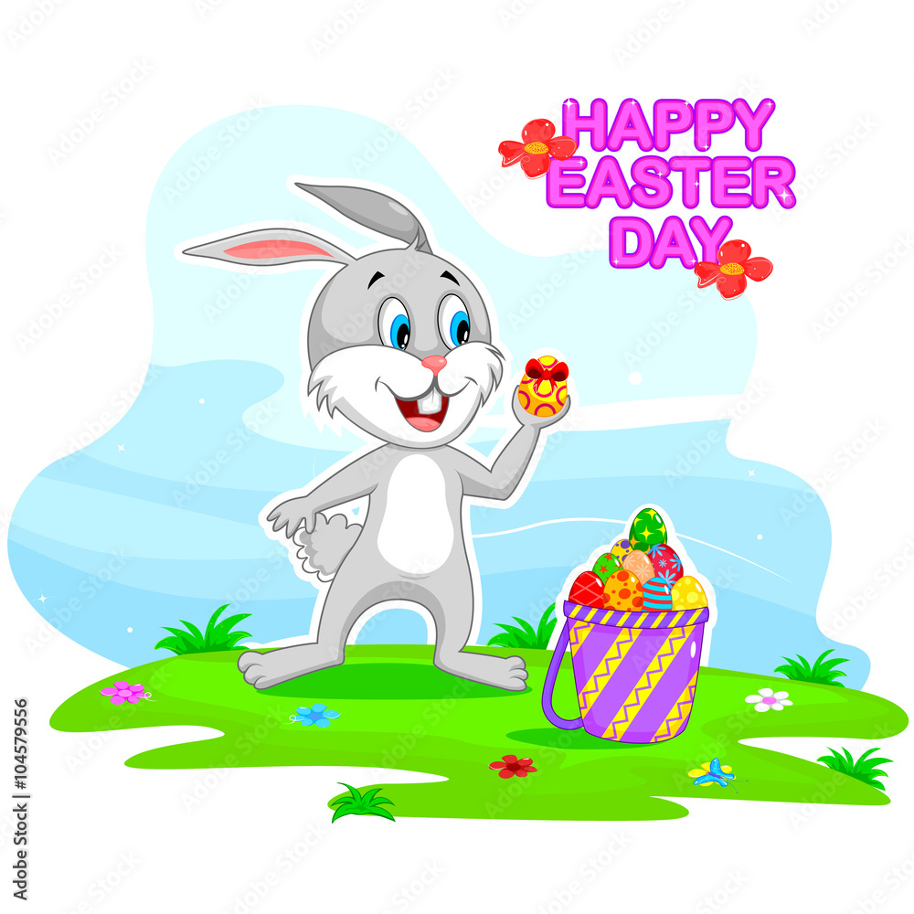 Obraz Happy Easter holiday celebration background