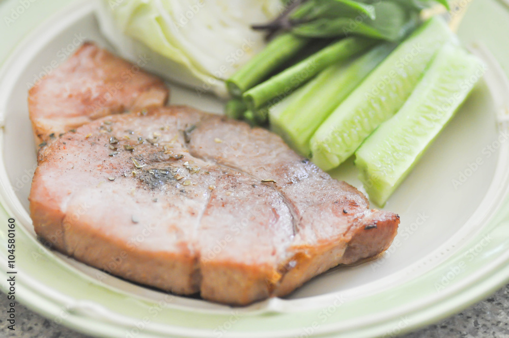 pork steak dish pork steak dish