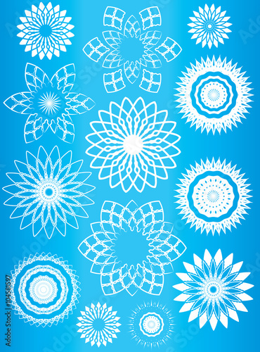 floral geometric texture design vector illustration