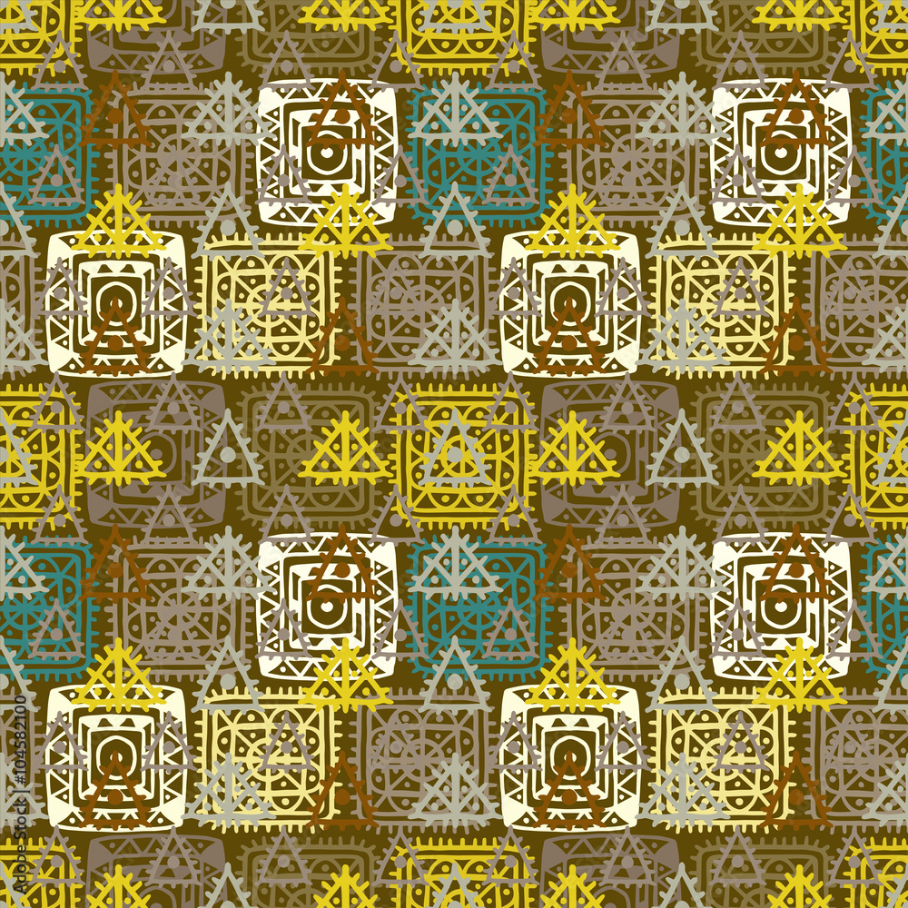 Abstract  ethnic seamless pattern 