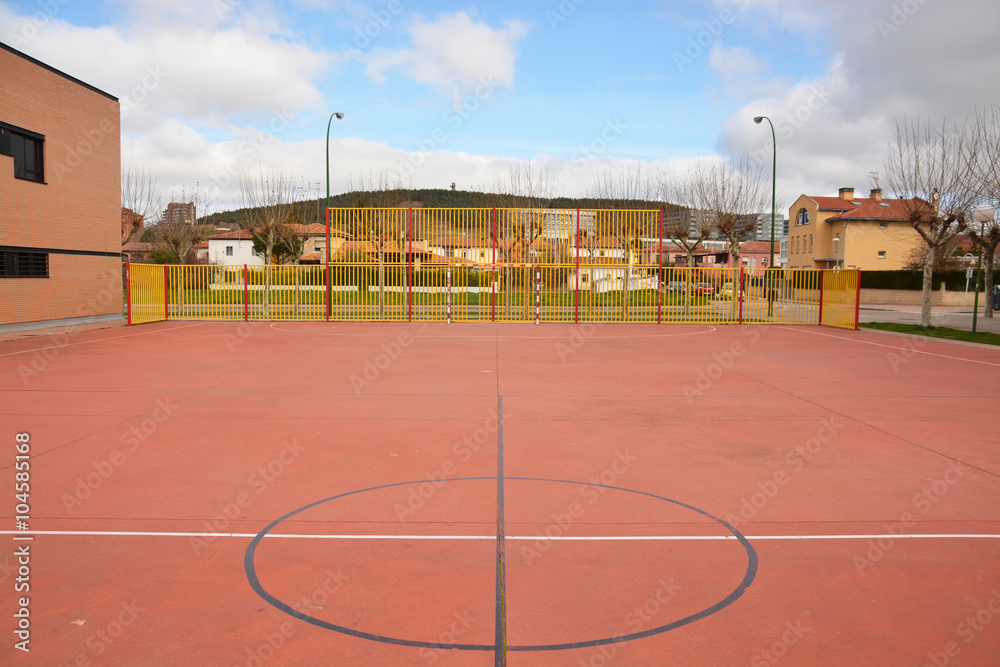 cancha de fútbol sala al aire