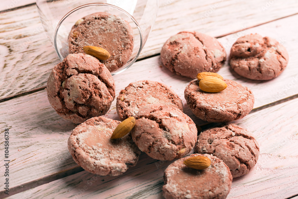 Fototapeta premium Tasty baked chocolate cookies