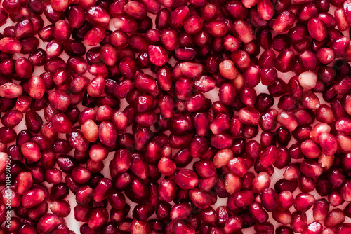 Berries of a pomegranate on a white background