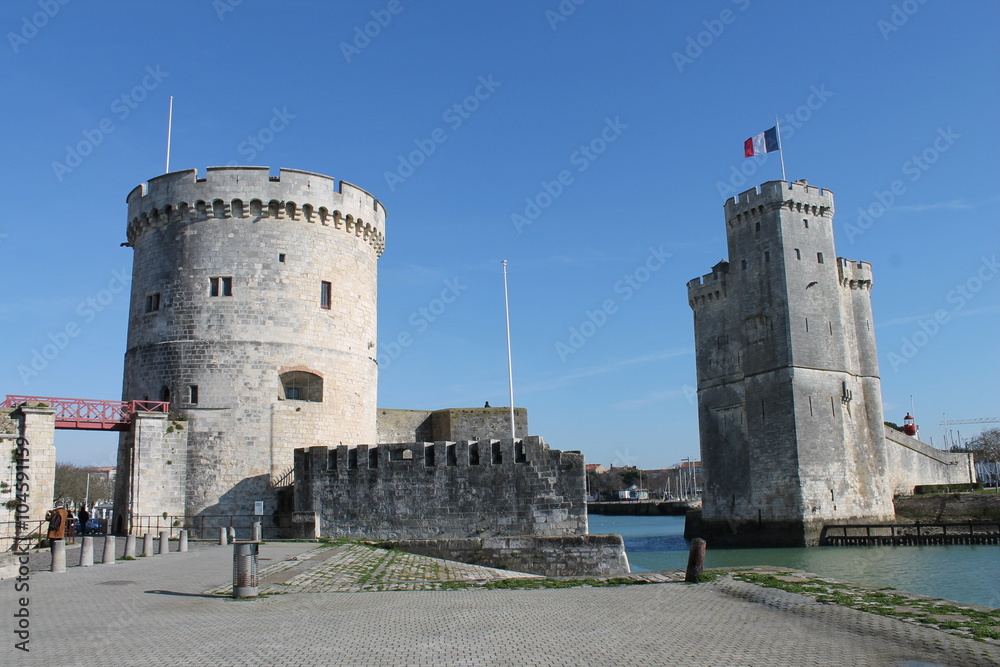Tours de la Rochelle : Tour saint Nicolas et Tour de la Chaîne