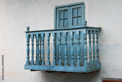 Blue Balcony in Peru photo